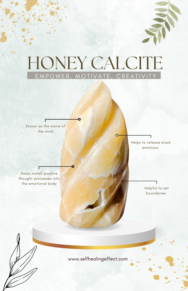 Honey Calcite Flame